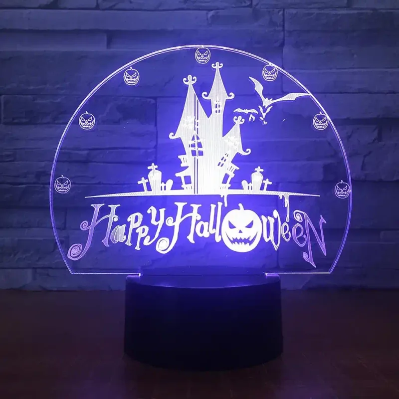 3Dmix 3DL-DRGB053 – 3D LED nočná lampa - Halloween (Dual RGB)