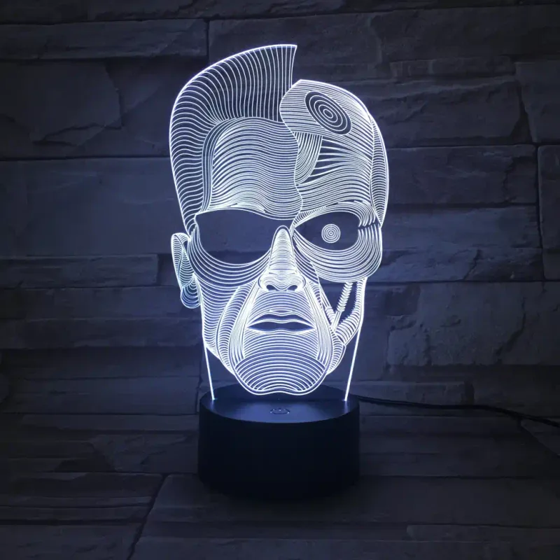 3Dmix 3DL-BSC006 – 3D LED nočná lampa - Terminátor