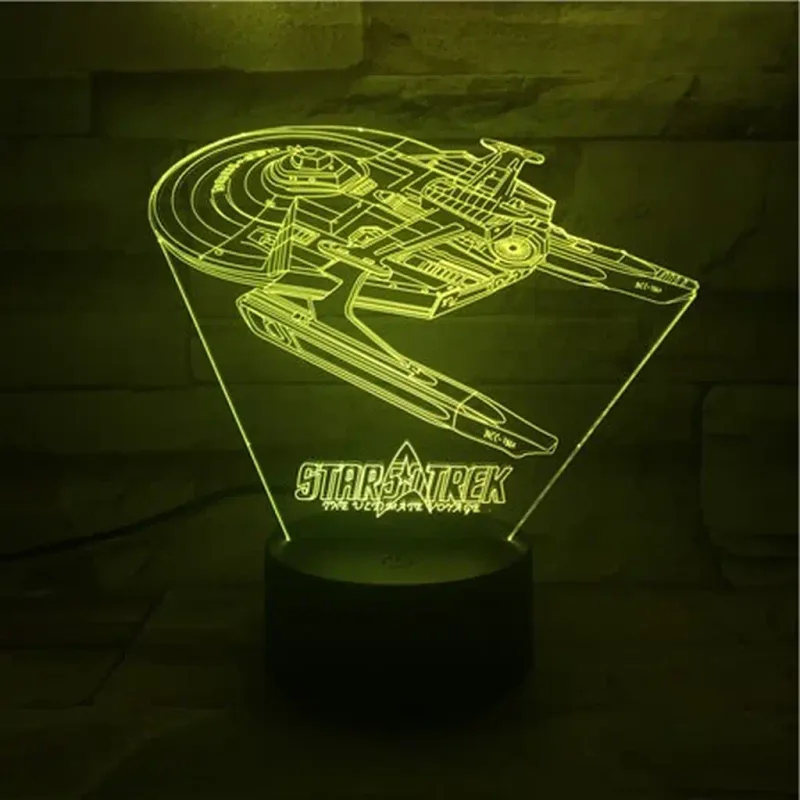3Dmix 3DL-SL012 – 3D LED nočná lampa - Star Trek (Solar)
