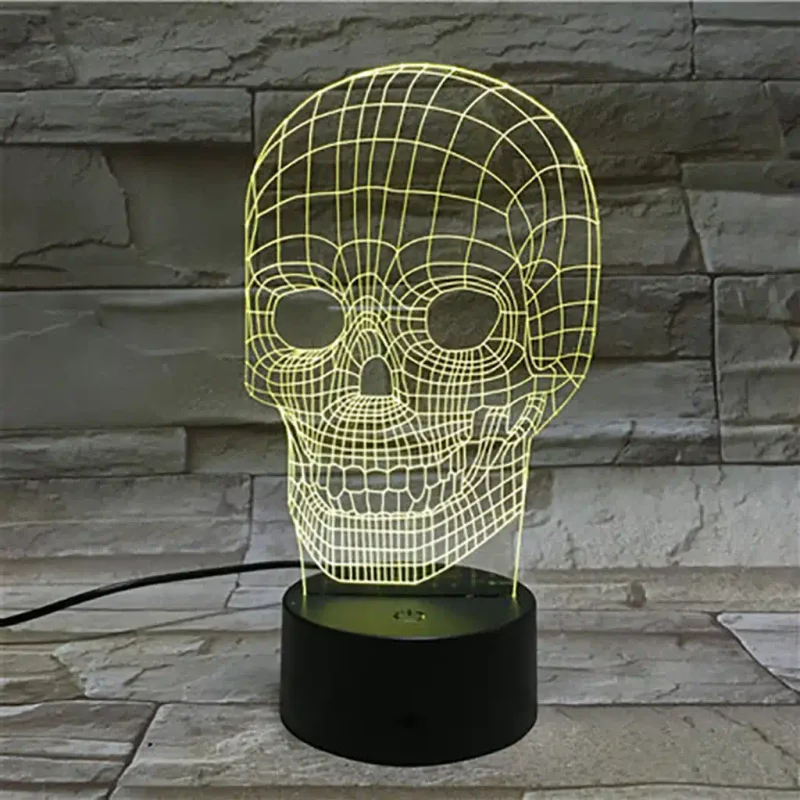 3Dmix 3DL-DFS031 – 3D LED nočná lampa - Lebka (Aroma)