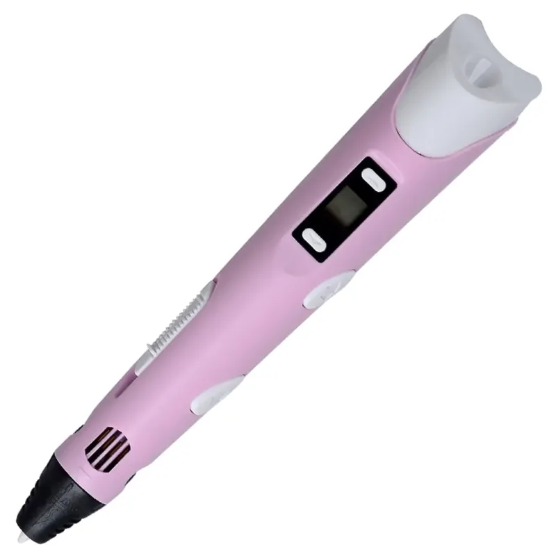 Hugesmoke RP100Br - 3D pero s LCD displejom - ružové (s adaptérom v cene)
