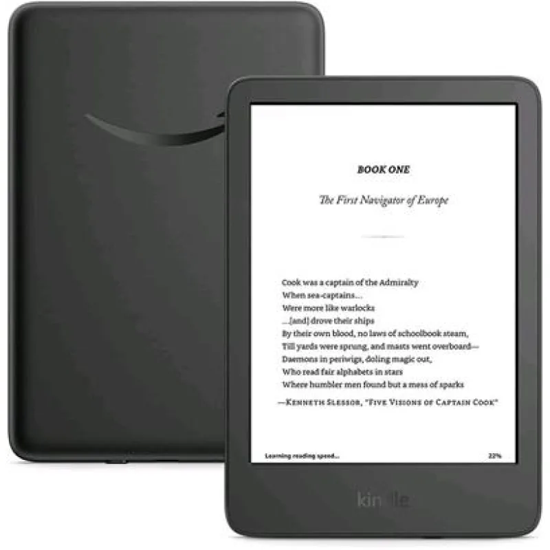 E-book Amazon Kindle Touch 2024 (16 GB), black, s reklamou 840414634886