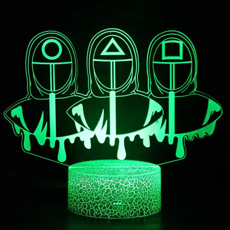 3Dmix 3DL-SL069 – 3D LED nočná lampa - Squid Game (Solar)