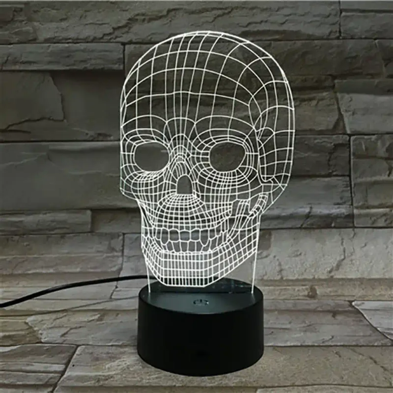 3Dmix 3DL-SMRT031 – 3D LED nočná lampa - Lebka (Smart)