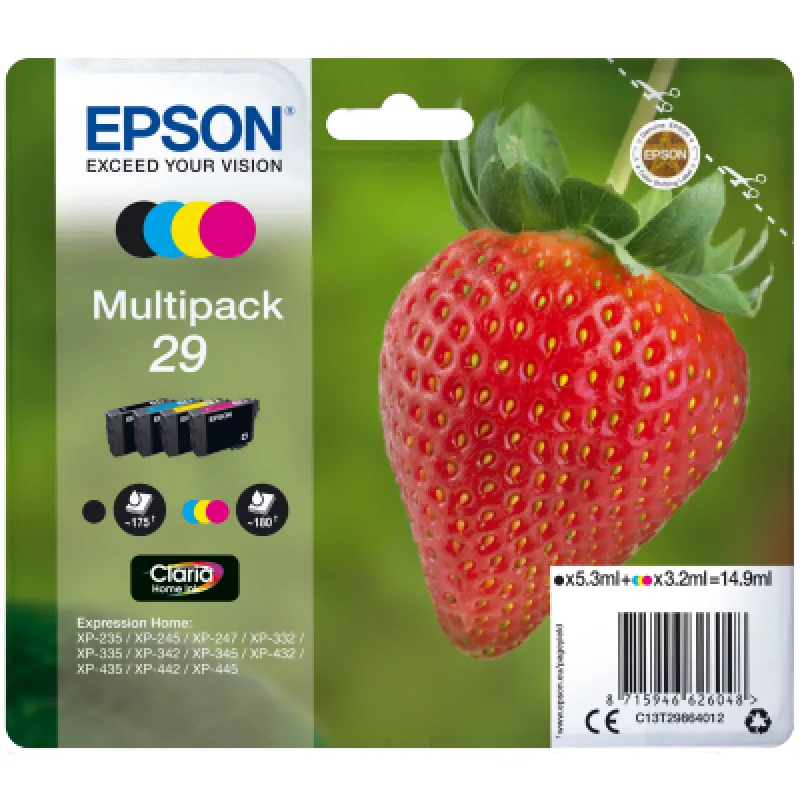 Epson Multipack 4-colours 29 Claria Home Ink C13T29864012