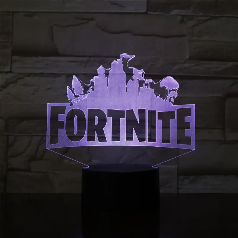 3Dmix 3DL-BTB044 – 3D LED nočná lampa - Fortnite (Bluetooth reproduktor - farba biela)