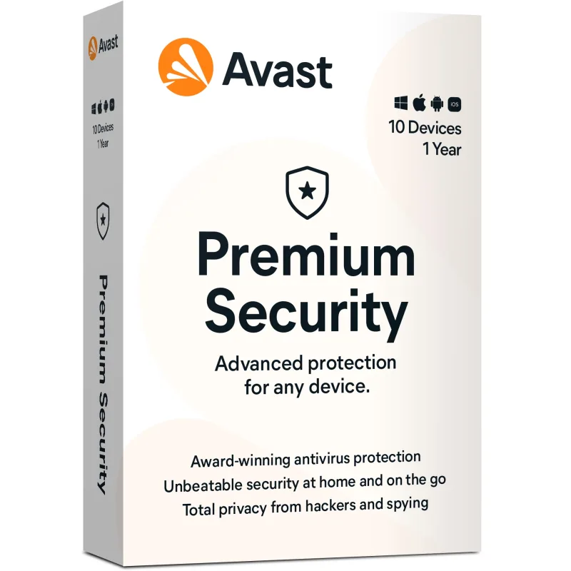 AVAST Premium Security MultiDevice, up to 10 connections 1 Year prd.10.12m