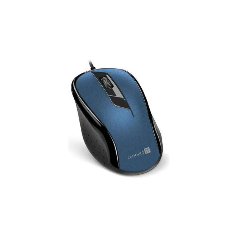 CONNECT IT Optická myš, ergonomická, USB, modrá (CMO-1200-BL)
