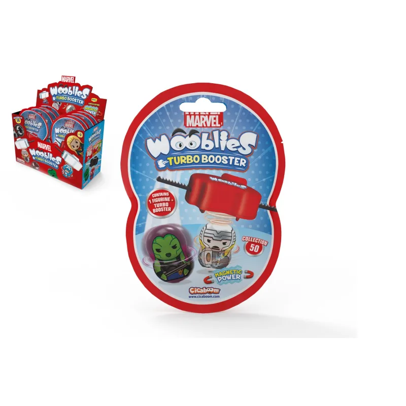 TM Toys Wooblies s turbo vystreľovačom kov 4cm magnetické postavičky mix druhov v sáčku 12ks v boxe