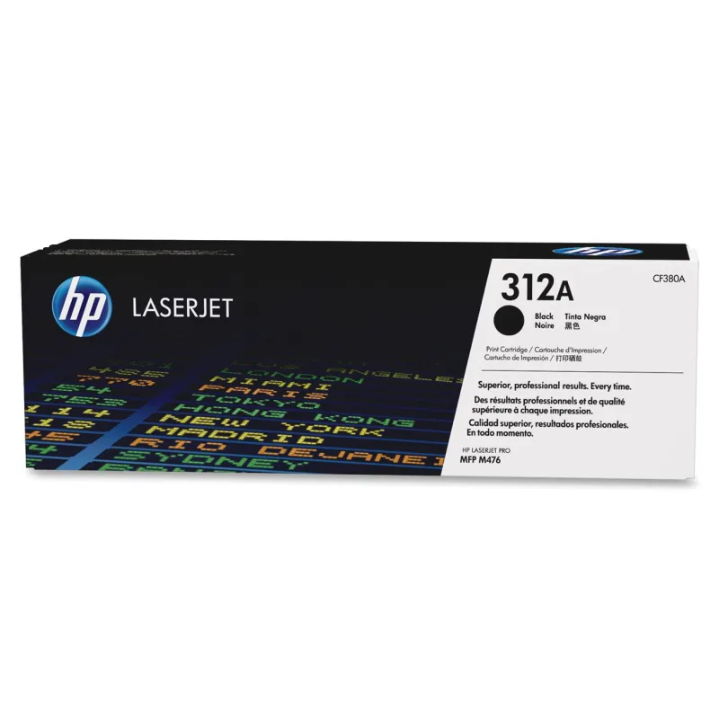 HP 312A Black LJ Toner Cart, CF380A (2,280 pages) CF380A