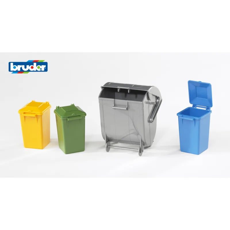 Bruder Sada - 1 kontejner + 3 popelnice - ARCH.