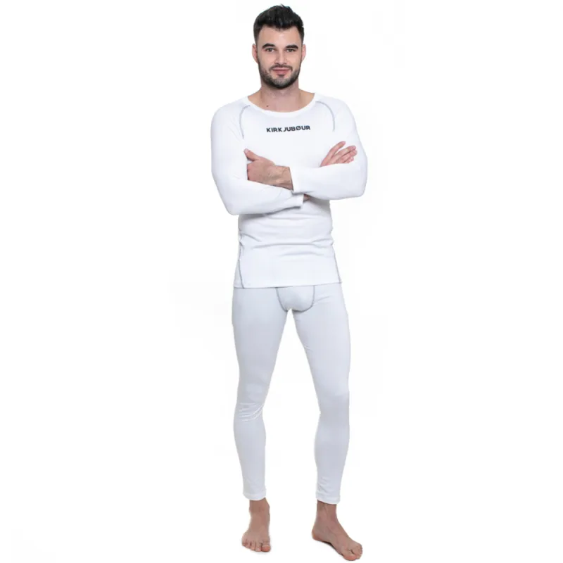 KIRKJUBOUR ® Pánske Termoprádlo Set 2 pack Biele S