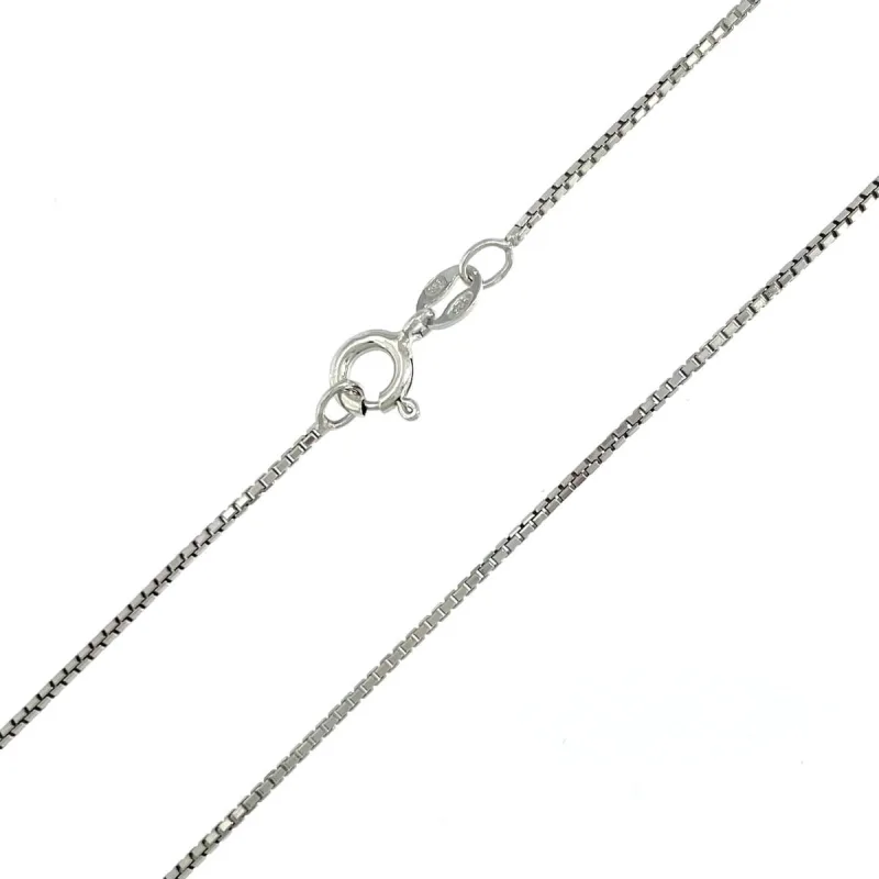 Strieborná retiazka box chain dĺžka retiazky 80cm
