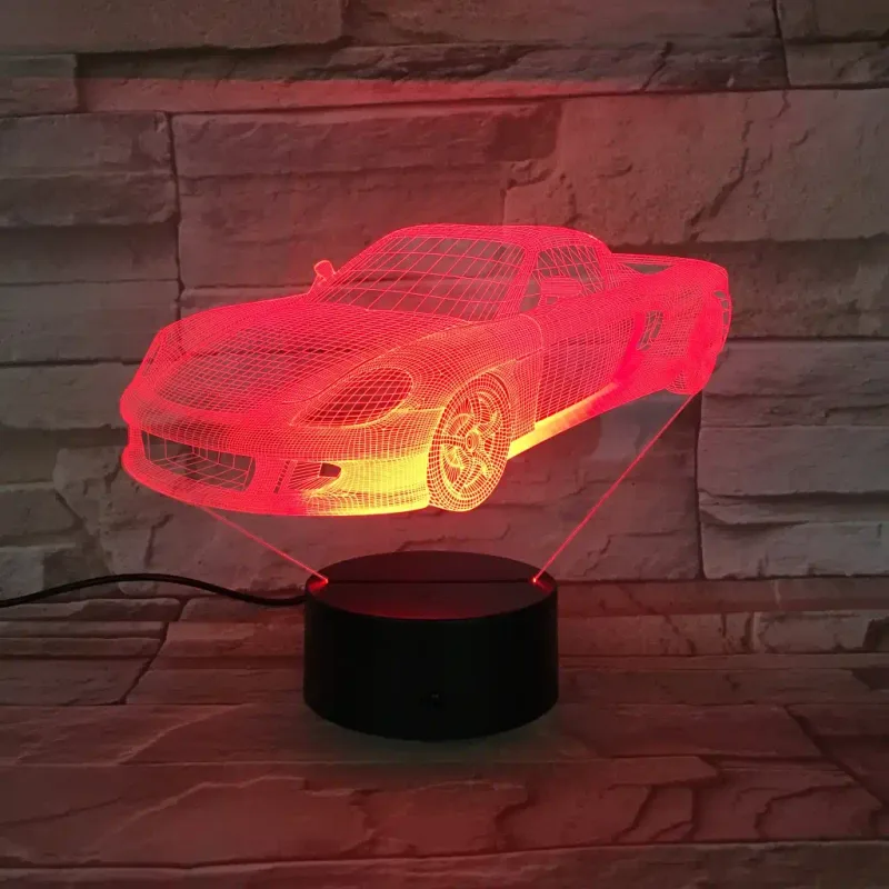 3Dmix 3DL-BTB049 – 3D LED nočná lampa - Auto (Bluetooth reproduktor - farba biela)