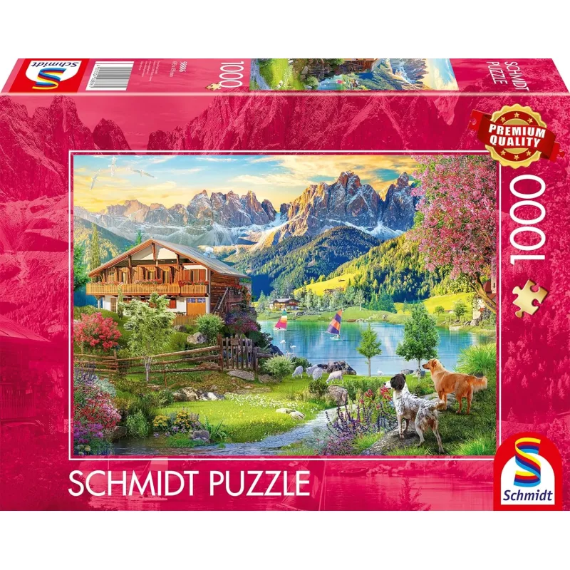 Puzzle Schmidt 1000 dielikov Dovolenka v Dolomitoch