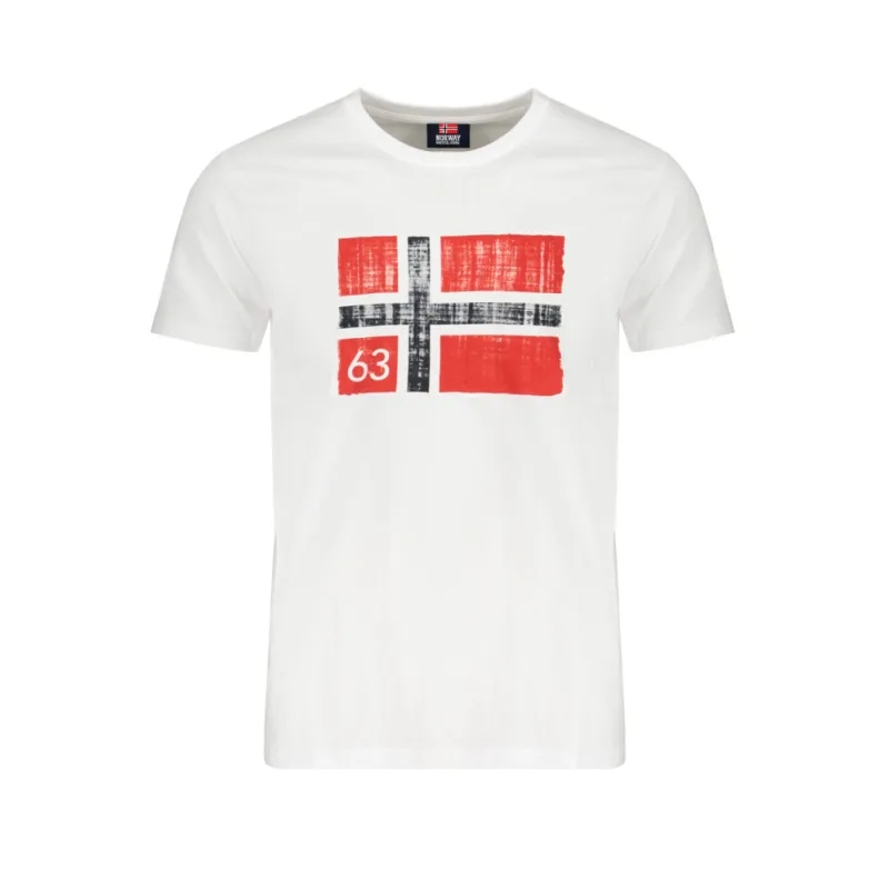 NORWAY 1963 Perfektné Pánske Tričko biele XXL