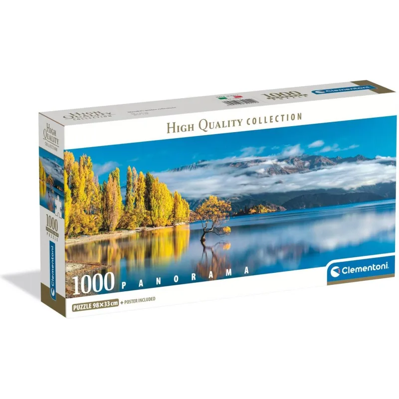 Panoramatické puzzle Clementoni 1000 dielikov Zlaté odrazy jazera Wanaka