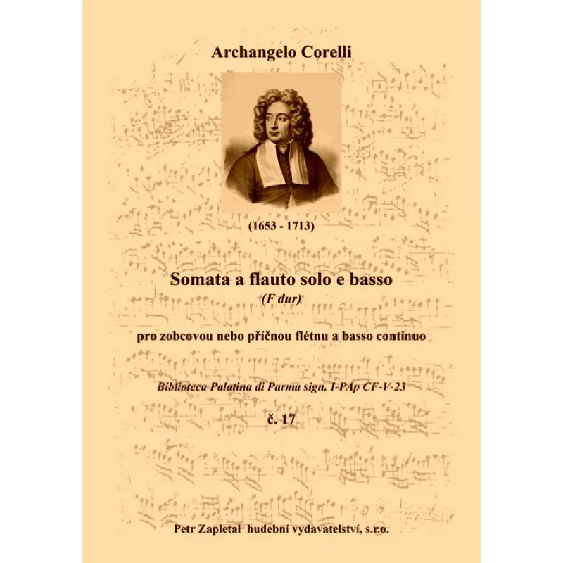 NotaNota Sonata a flauto solo e basso (Biblioteca Palatina 17)