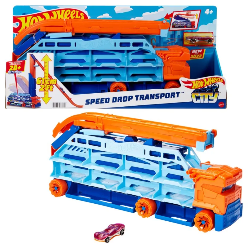 Hot Wheels ťahač s vysokou dráhou