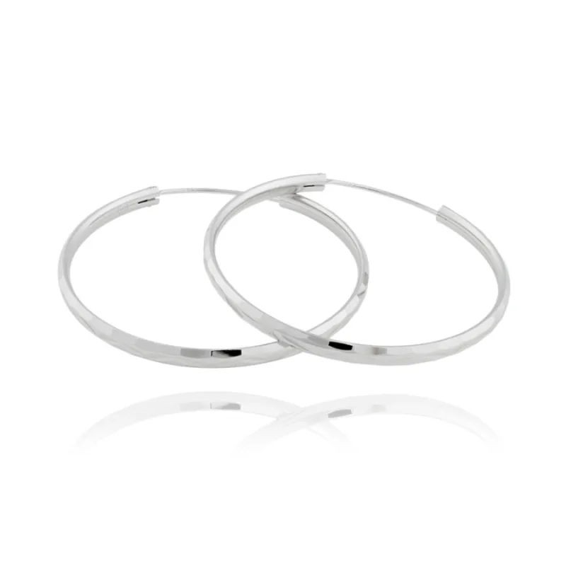 Strieborné náušnice kruhy JVD SVLE0209XD500, 40, 3.95 g