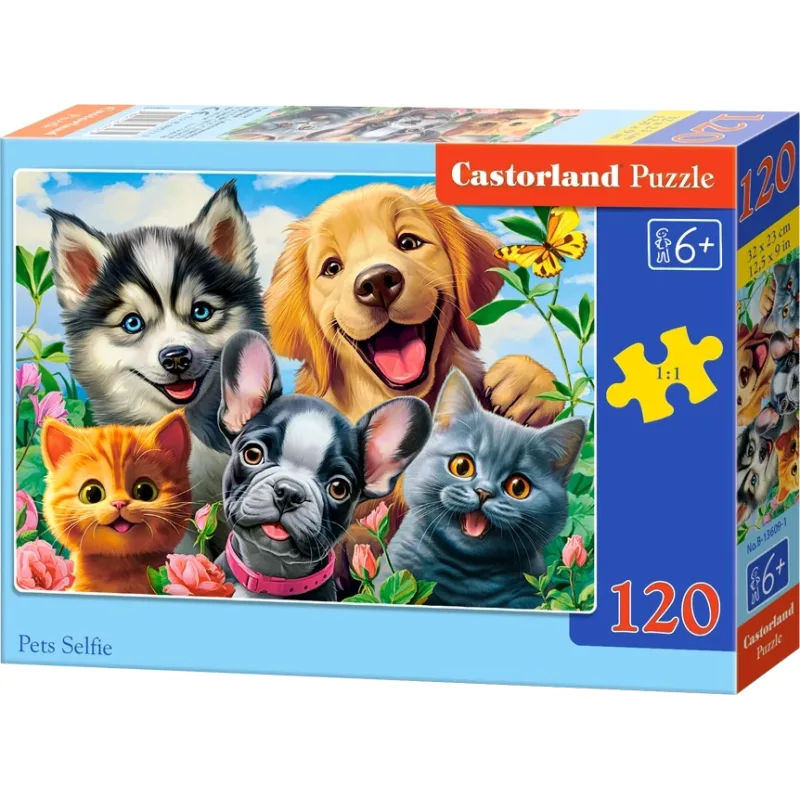 Puzzle pre deti Castorland 120 dielikov Selfie domácich miláčikov