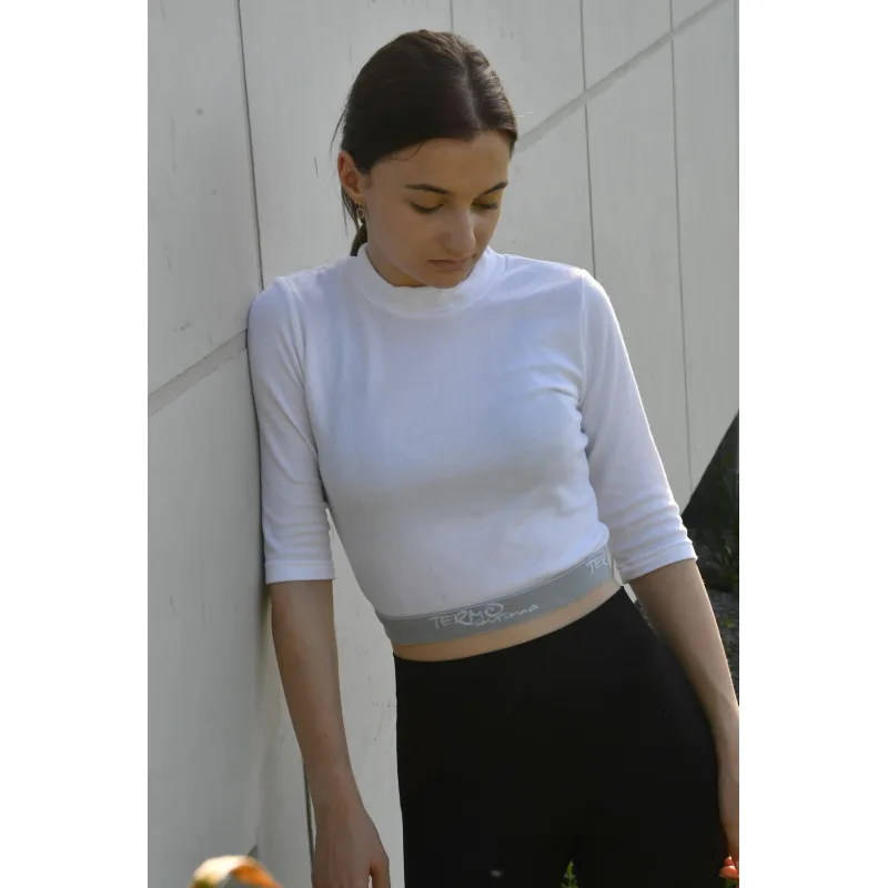Dámske termo tričko -croptop funkčný outdoor/indoor