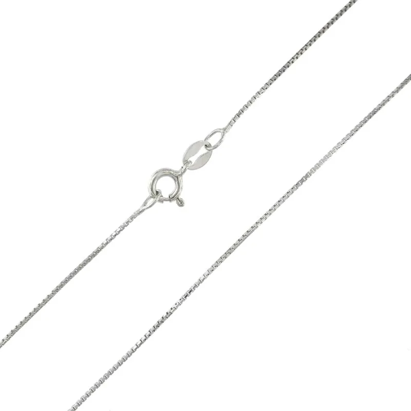 Strieborná retiazka box chain dĺžka retiazky 100cm