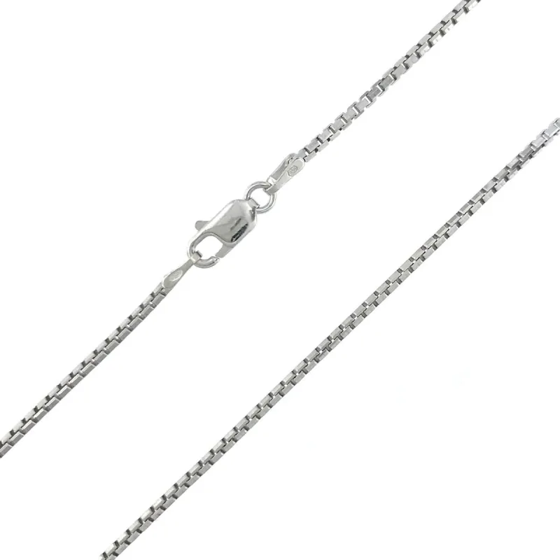 Strieborná detská retiazka box chain dĺžka retiazky 38cm