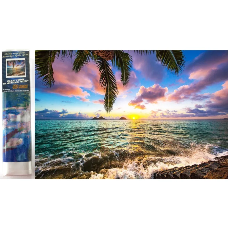 Norimpex Diamantové maľovanie Západ slnka v raji 40x30cm