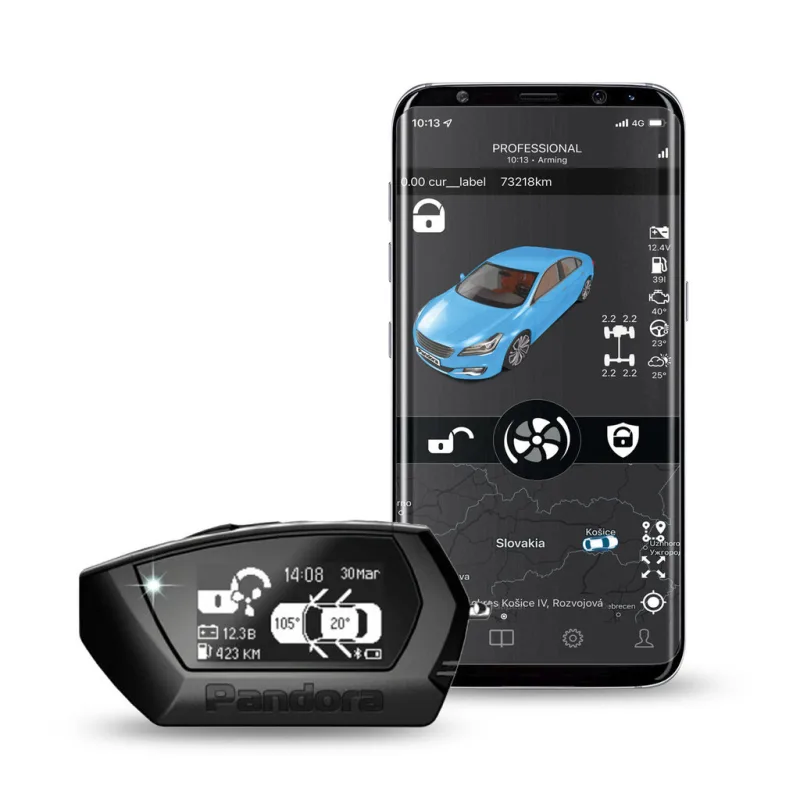 GSM autoalarm s dálkovým startem Pandora PROFESSIONAL v3