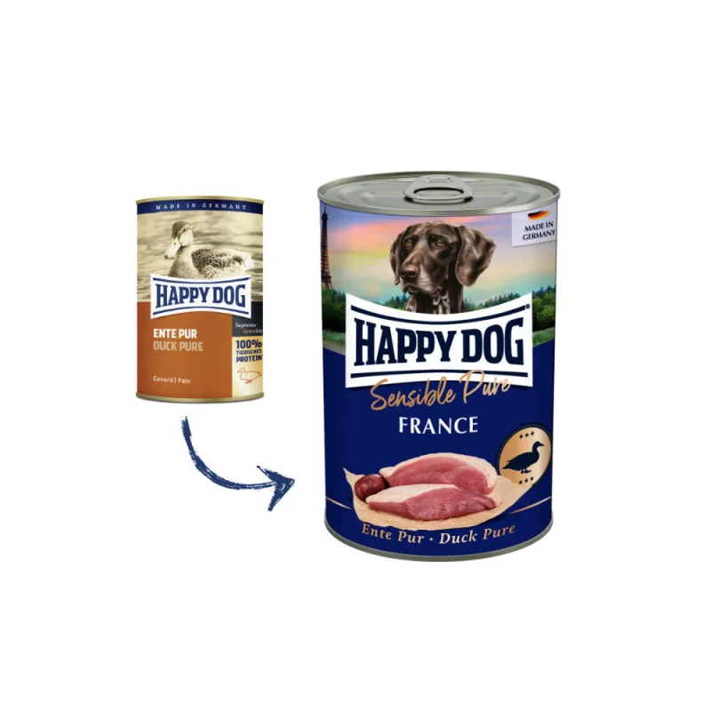 Happy Dog PREMIUM - Fleisch Pur - kačacie mäso konzerva 800 g
