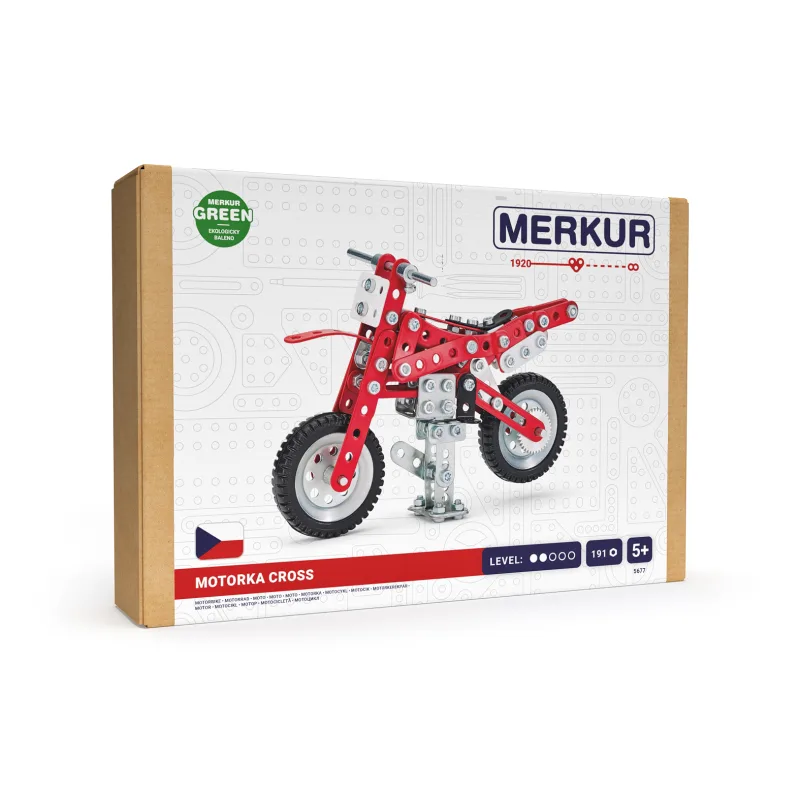 MERKUR - Stavebnice MERKUR - Stavebnica Merkúr - Dirtbike, 191 dielikov