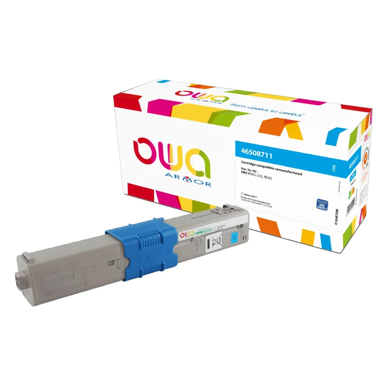 OWA Armor toner kompatibilní s OKI 46508711, 3000st, modrá/cyan K18487OW