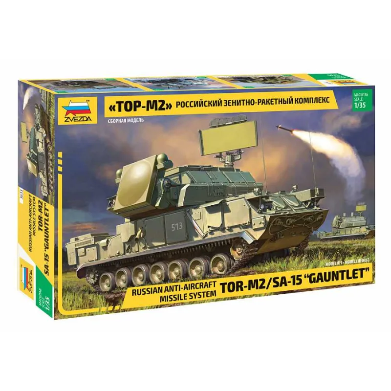 Zvezda Model Kit military 3633 - Russ.TOR M2 Missile System (1:35)