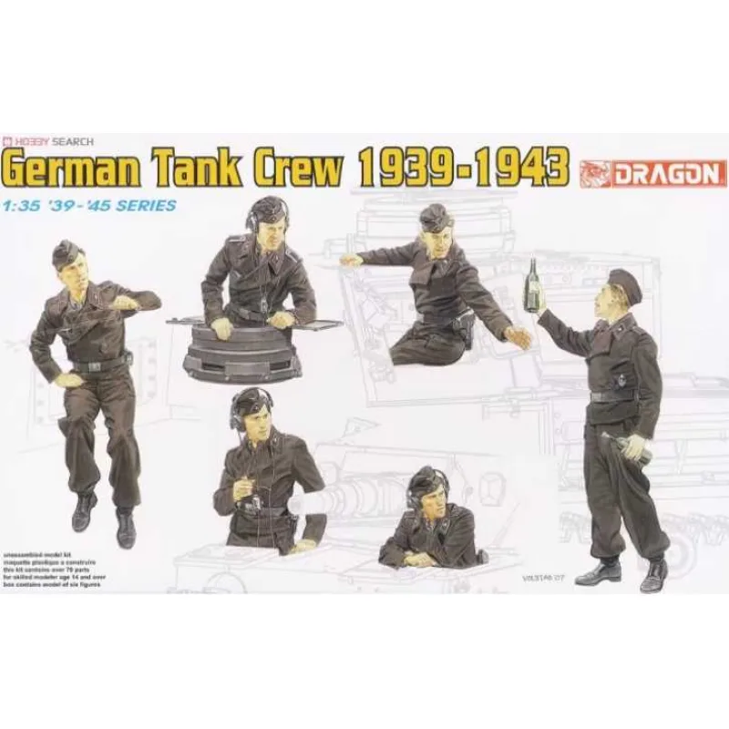 Dragon Model Kit figúrky 6375 - GERMAN TANK CREW 1939-1943 (1:35)