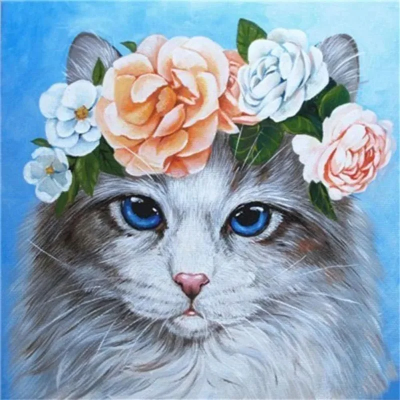Norimpex Diamantové maľovanie Mačacia víla 40x30cm