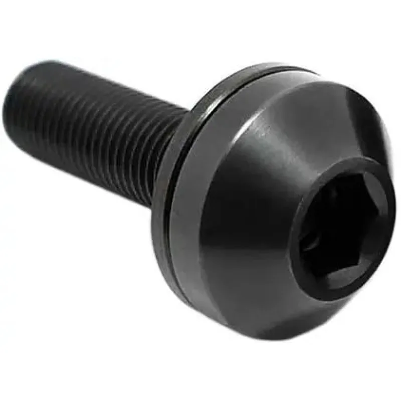 TLC Metric Titanium BMX Šroub Náboje (14mm|Černá)