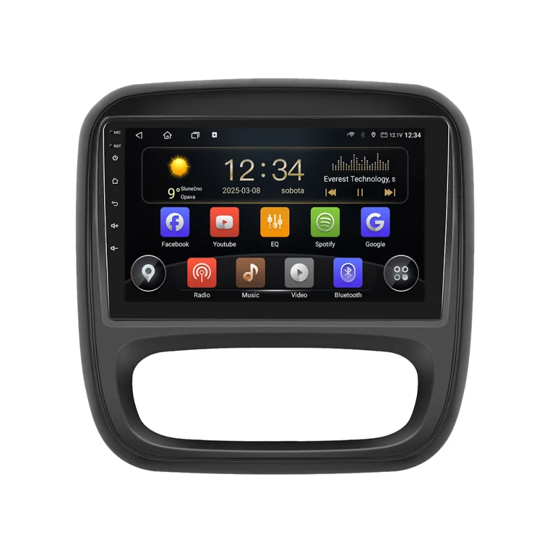 Isudar 2DIN autorádio T72-IEV110 Android, Renault Trafic III / Opel Vivaro B T72-UN08M/A7288