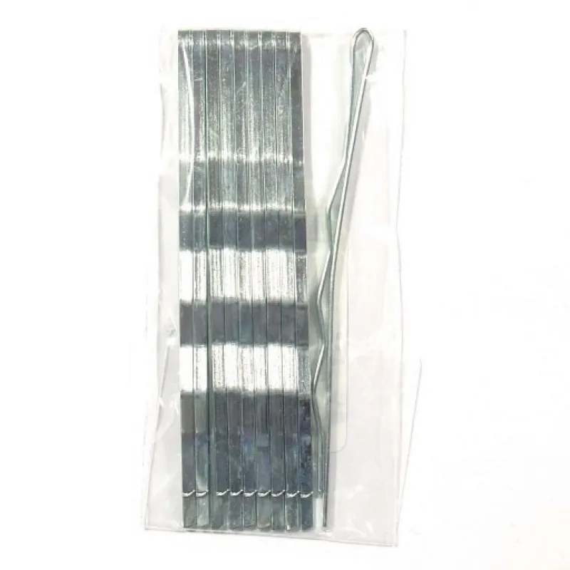 DUKO-EXIM DUKO Pomôcky Kadernícke sponky na vlasy 7cm - strieborné 10ks