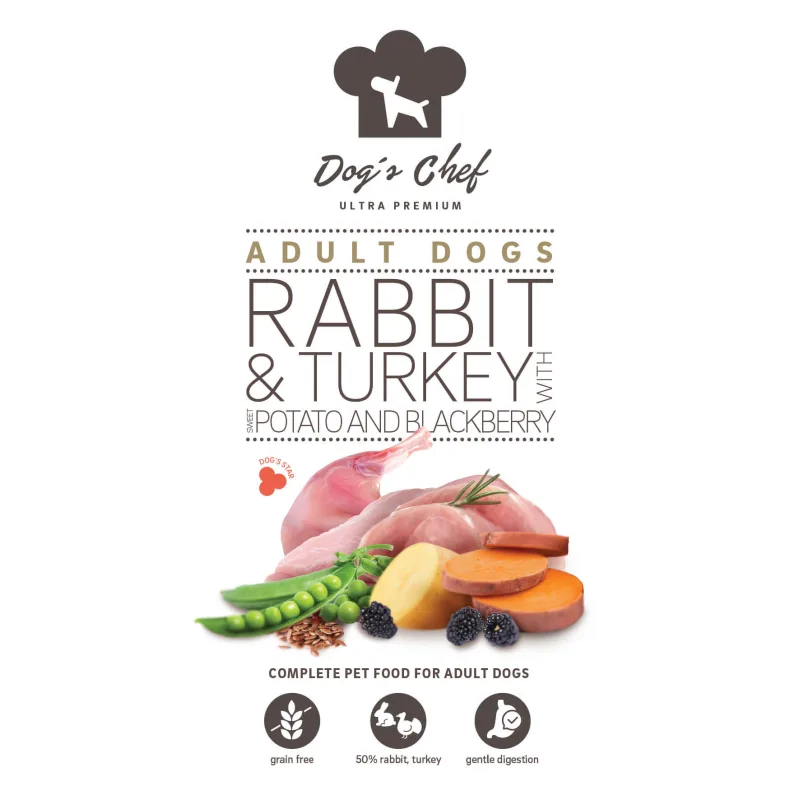 Dog's Chef Dog’s Chef RABBIT & TURKEY WITH SWEET POTATO AND BLACKBERRY 2 kg
