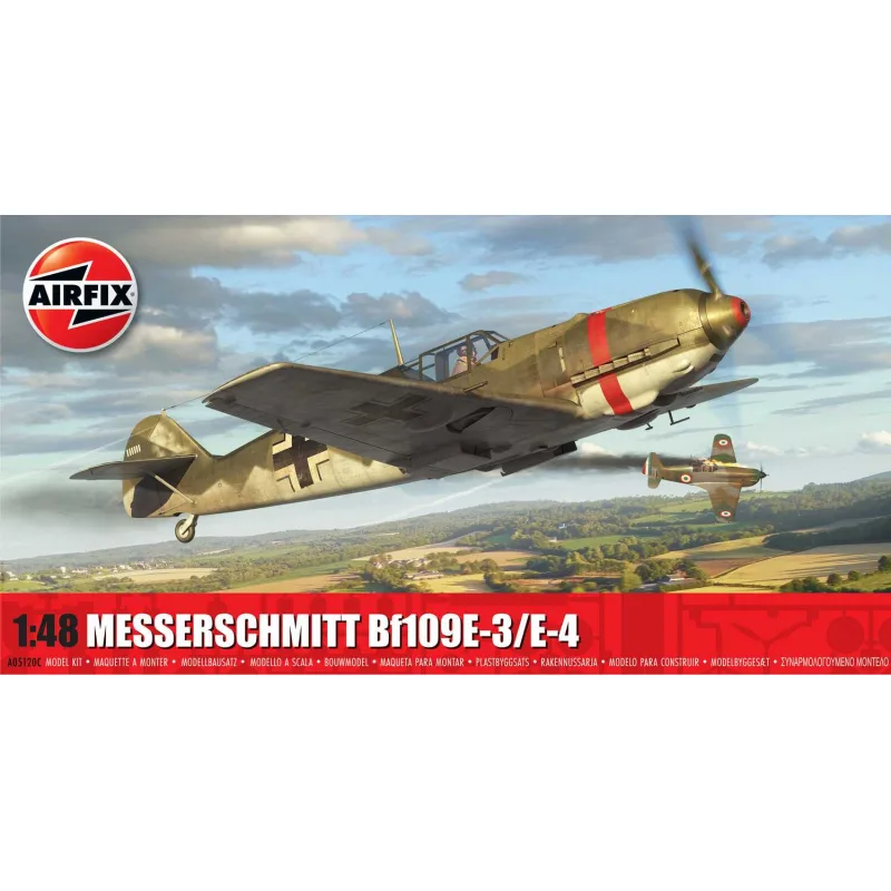 Airfix Classic Kit lietadlo A05120C - Messerschmitt Bf109E-3/E-4 (1:48)