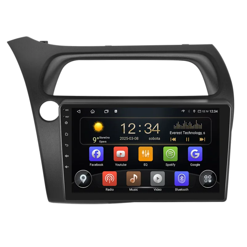 Isudar 2DIN autorádio T75-IEV90 Android, Honda Civic 8G T75-UN08M/A7620