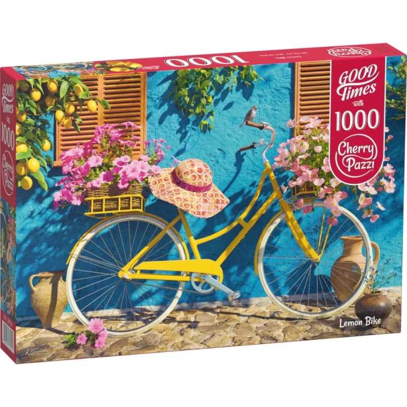 Puzzle Cherry Pazzi 1000 dielikov Citrónovo žlté koleso