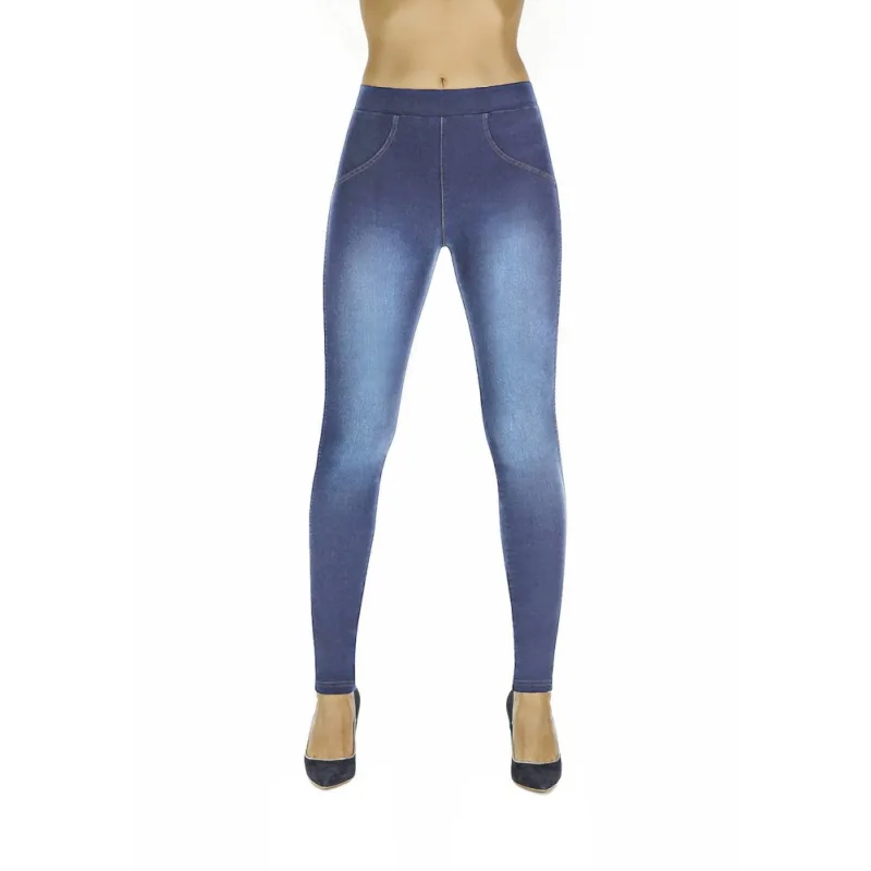 BAS BLEU MADDIE denim 2XL bavlna / polyester / elastan