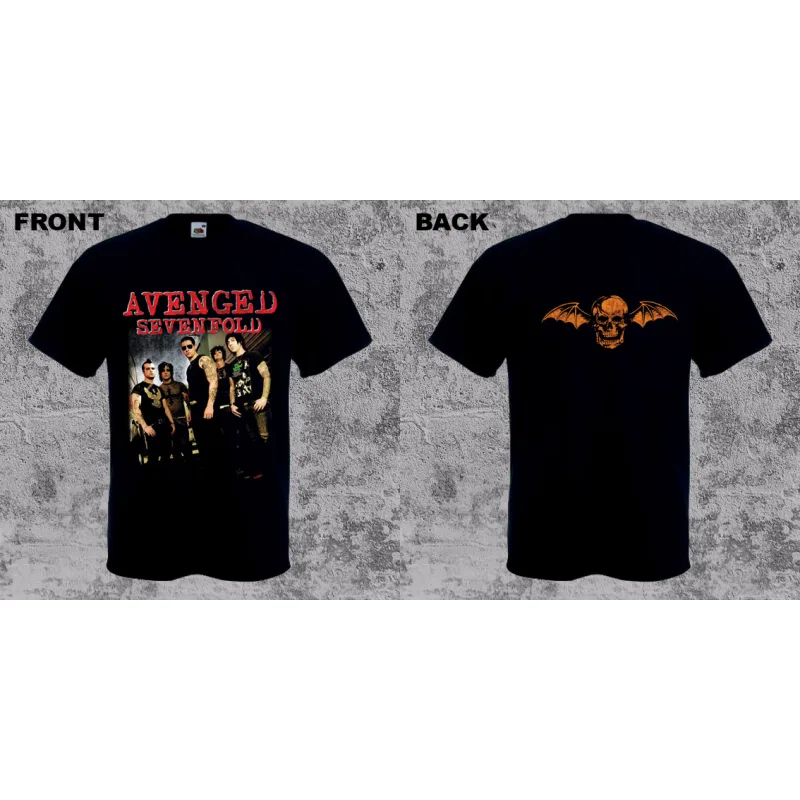 Avenged Sevenfold - Red Logo and Band (tričko)