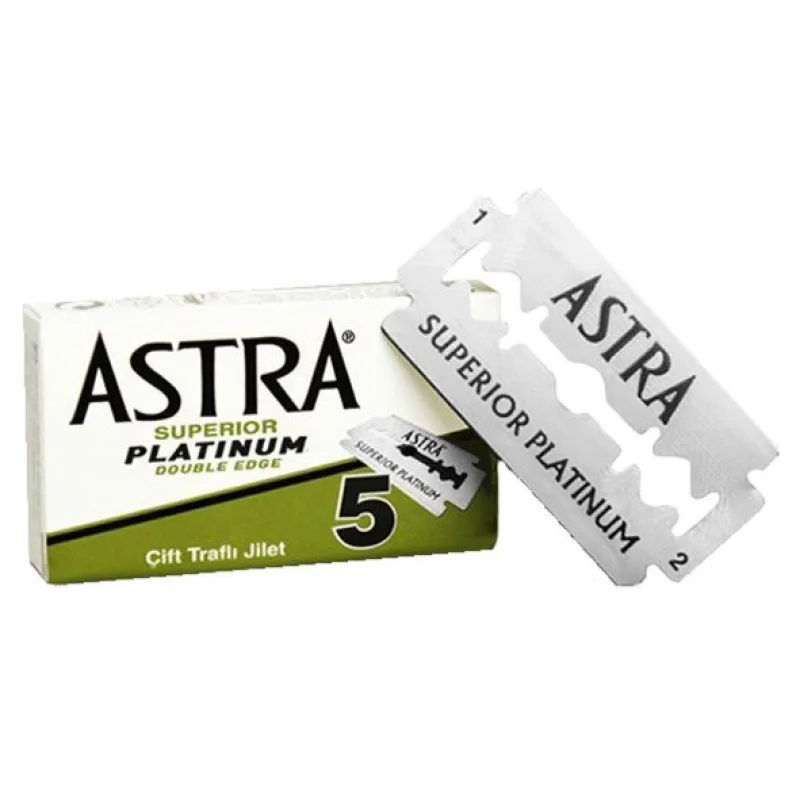 OSTATNÍ VÝROBCOVIA ASTRA Platinum Superior Double Edge - klasické obojstranné žiletky 5ks - 1balenie