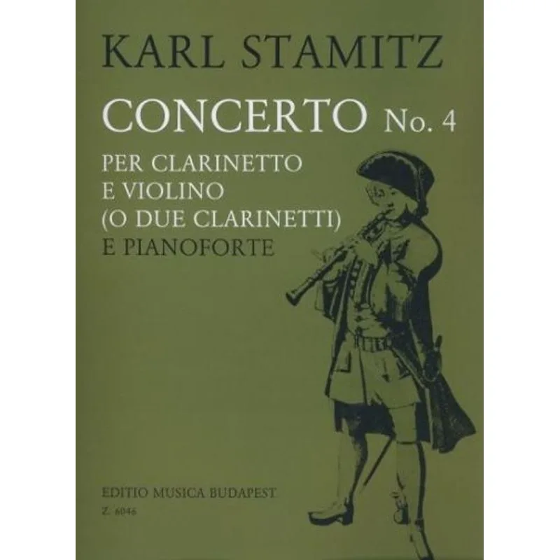 Editio Musica Budapest Concerto No. 4 per clarinetto e violino (o due clarinetti) soli