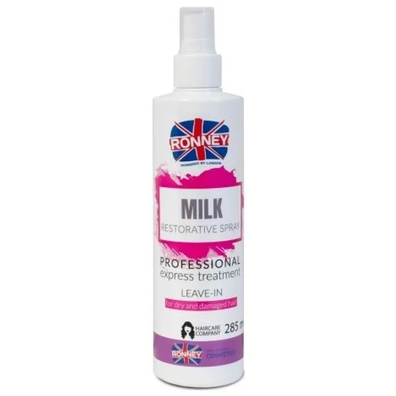 RONNEY Milk Restorative Spray 285ml - regeneračné mlieko na suché a poškodené vlasy