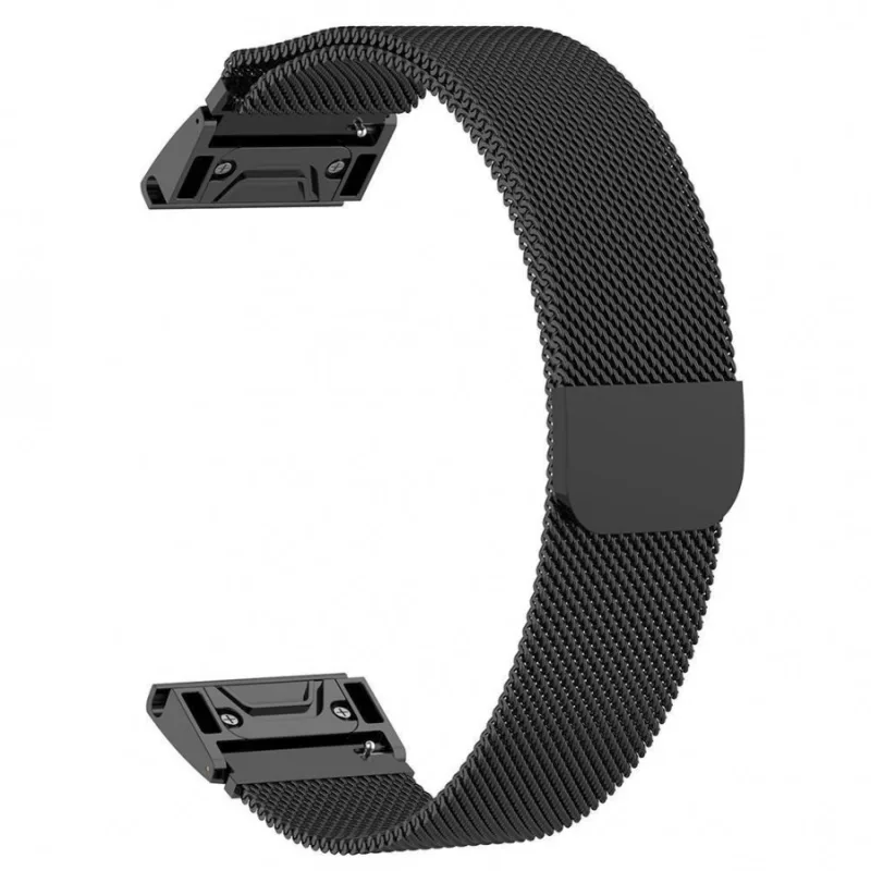 Milánský ťah pre Garmin Fenix 3/5X/5X Sapphire/3 HR/5X plus čierny ESES 1530000761