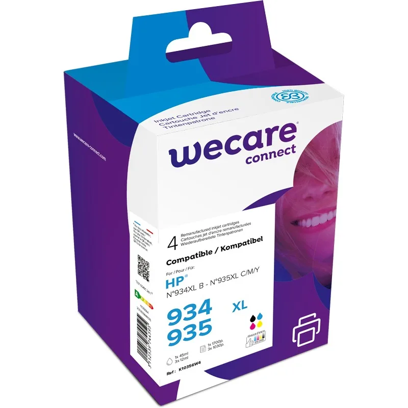 WECARE ARMOR ink sada kompatibilní s HP X4E14AE, CMYK K10356W4